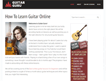 Tablet Screenshot of guitarguru.net